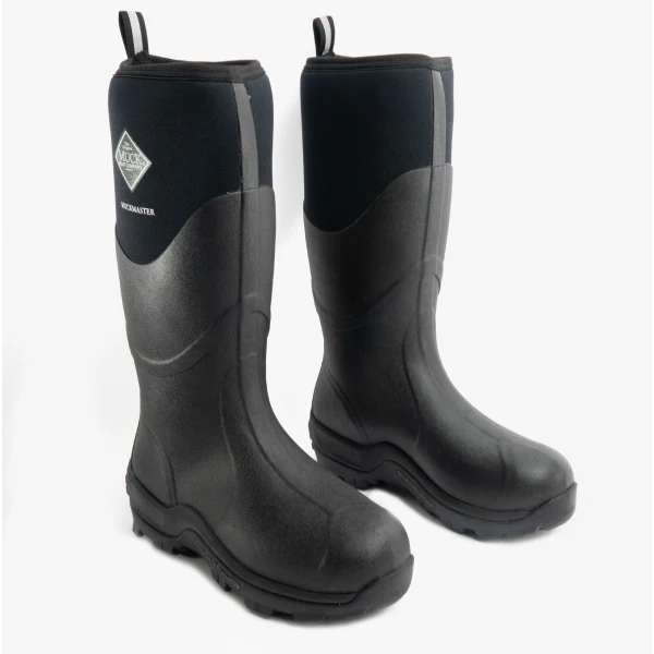 Muck Boots MUCKMASTER HI Unisex Wellington Boots Black - Image 2