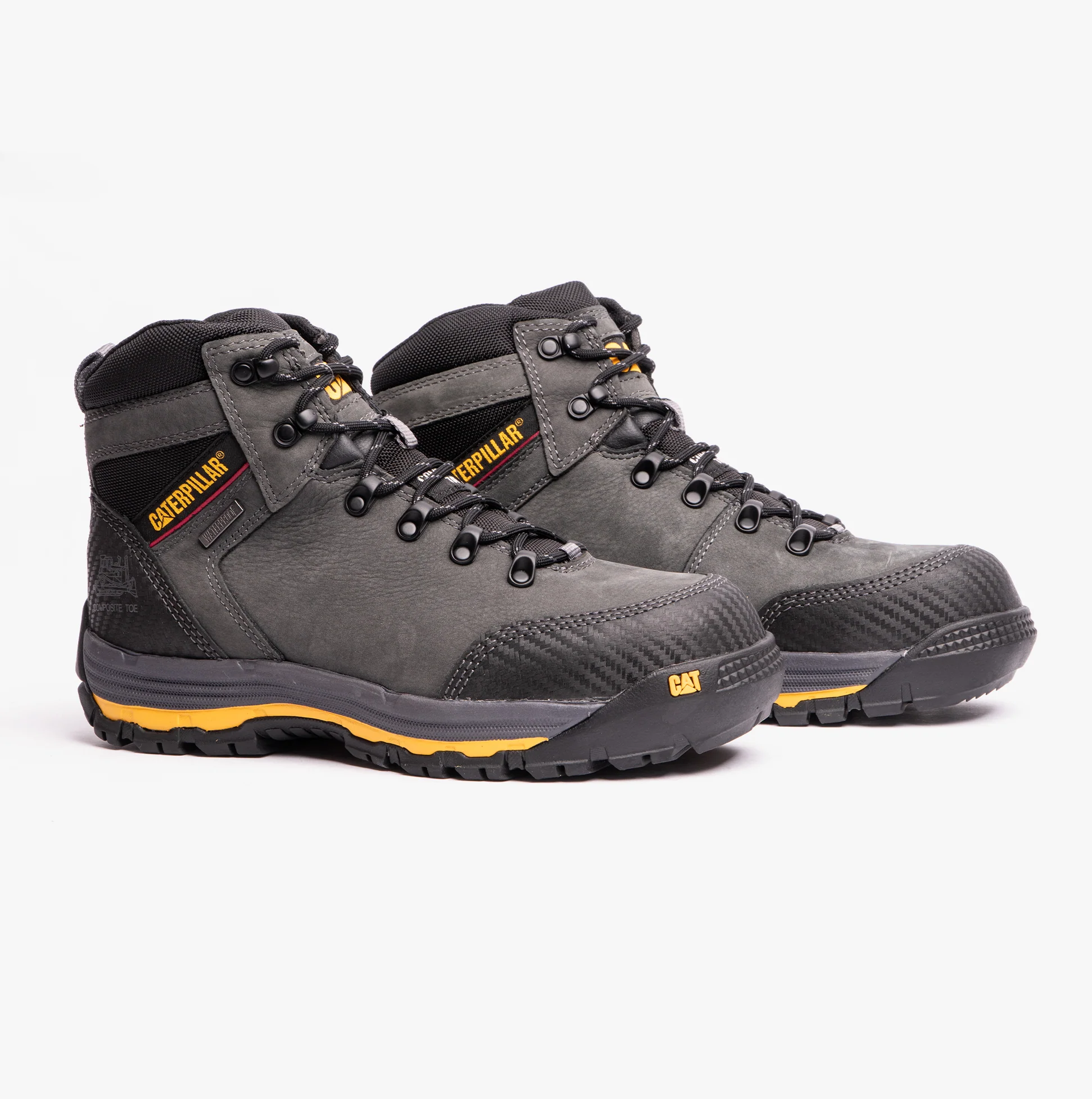 CAT MUNISING Mens Safety Boots Grey - Image 2