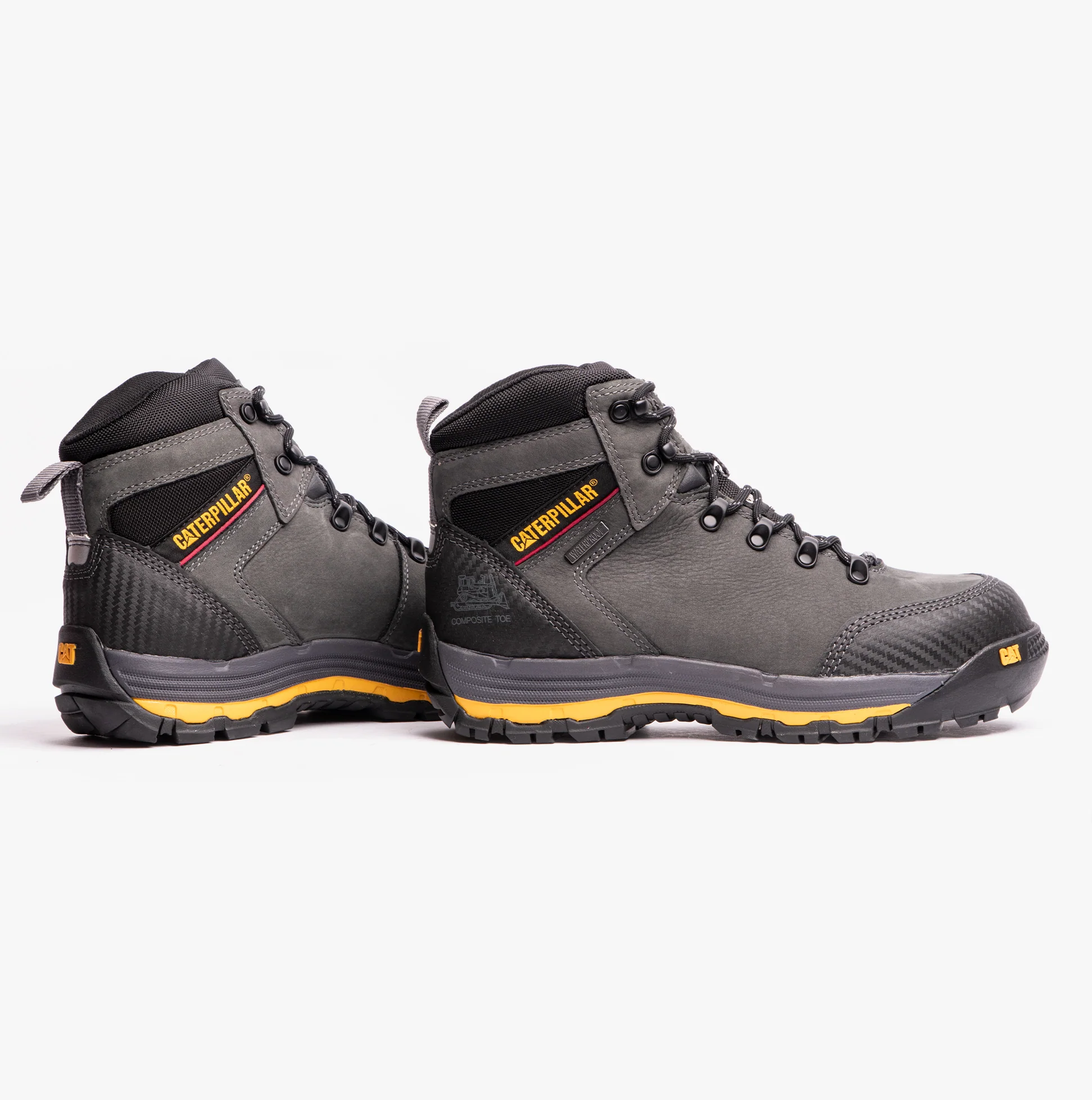 CAT MUNISING Mens Safety Boots Grey - Image 3