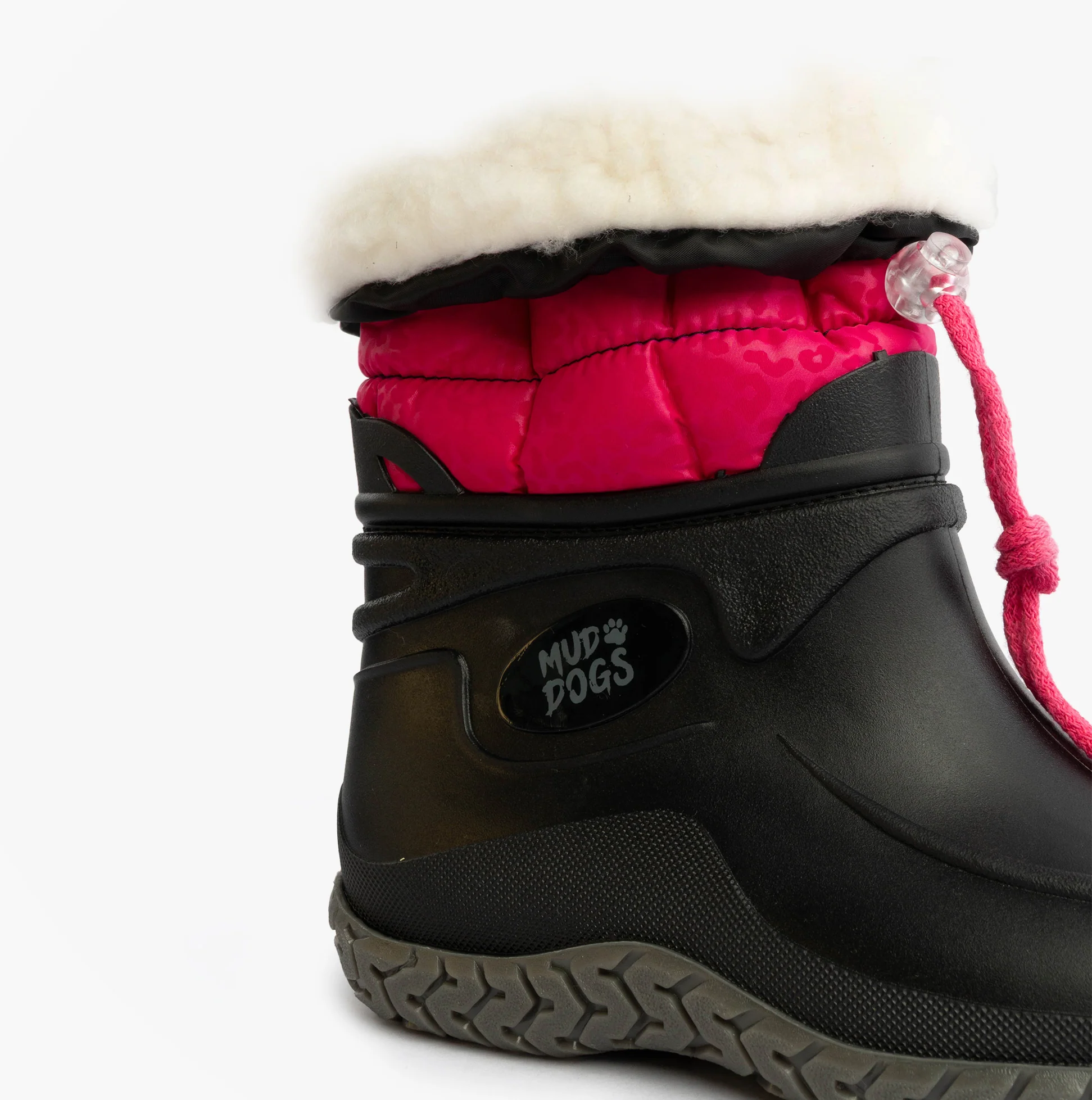 Mud Dogs NORDIC Womens Warm Lined Boots Pink/Black Leopard - Image 8