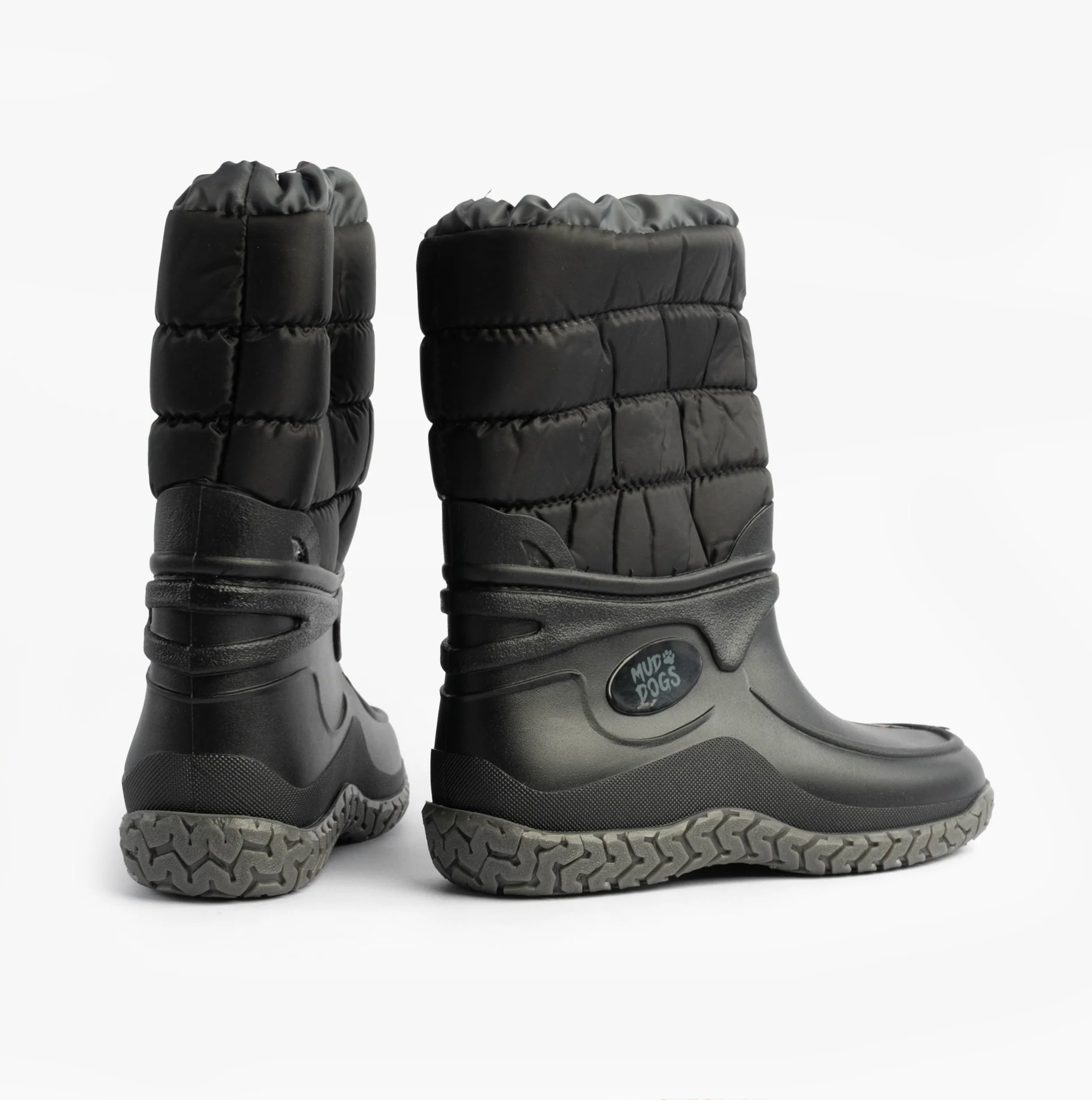 Mud Dogs NORDIC Womens Warm Lined Boots Black - Image 3