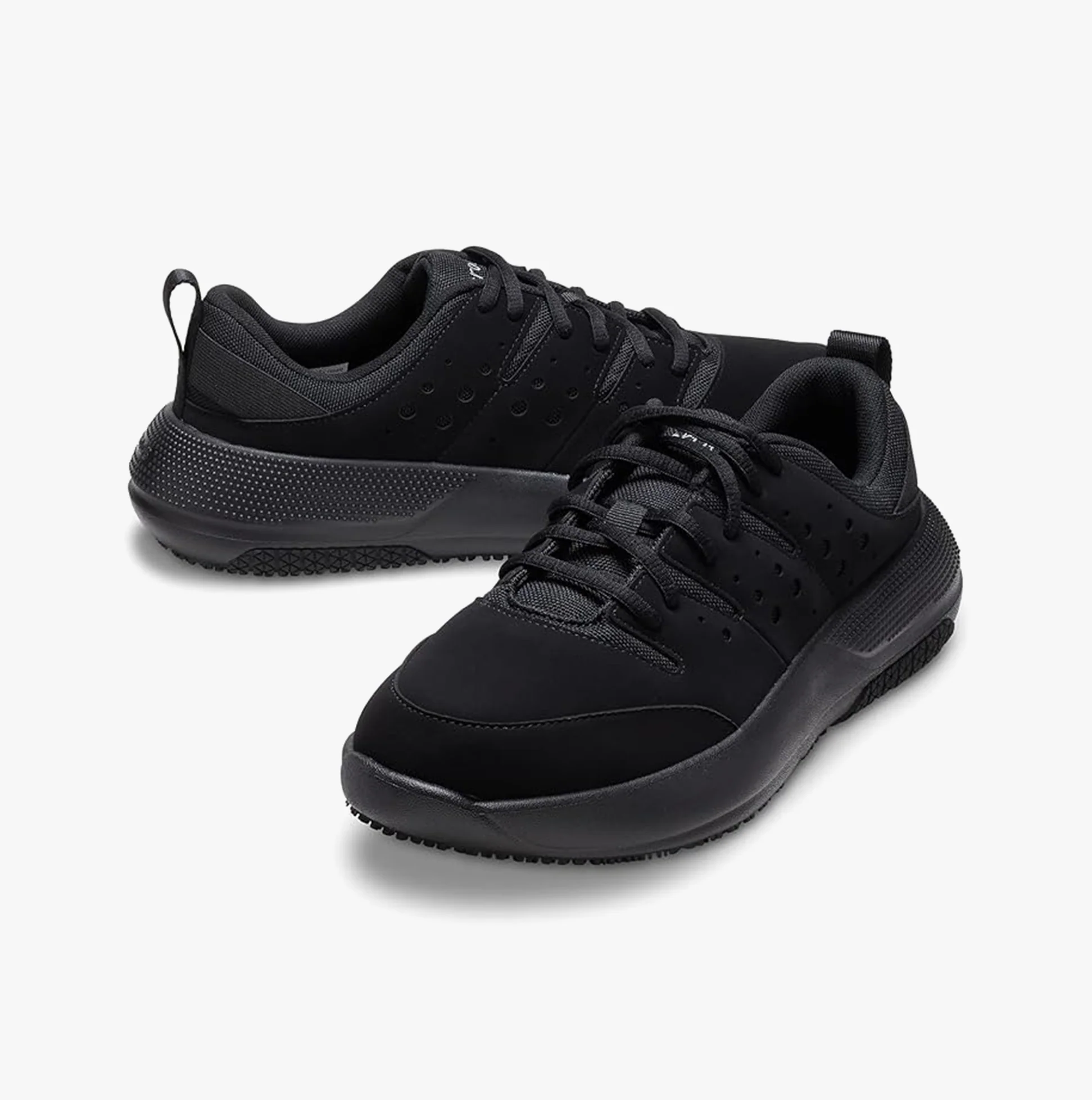 Crocs At Work ON THE CLOCK Mens Work Trainers Triple Black - Image 2