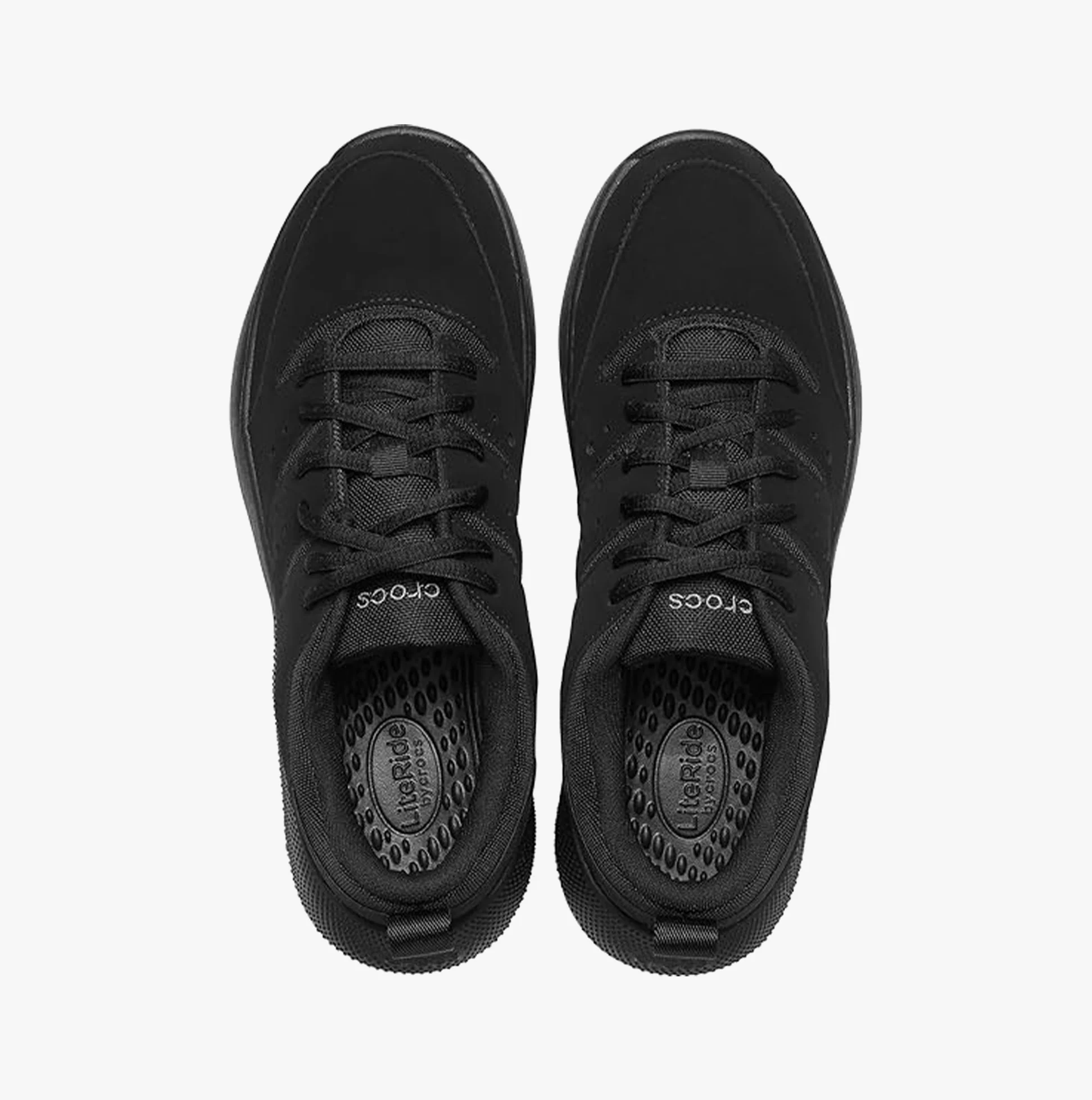 Crocs At Work ON THE CLOCK Mens Work Trainers Triple Black - Image 3