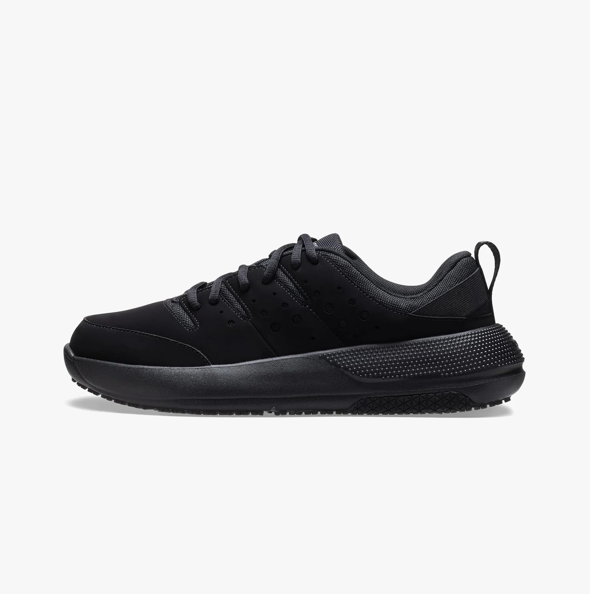 Crocs At Work ON THE CLOCK Mens Work Trainers Triple Black - Image 5