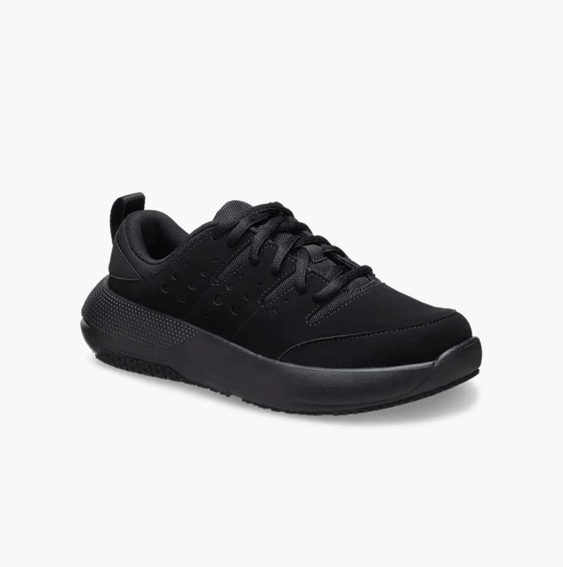 Crocs At Work ON THE CLOCK Womens Work Trainers Triple Black - Image 2