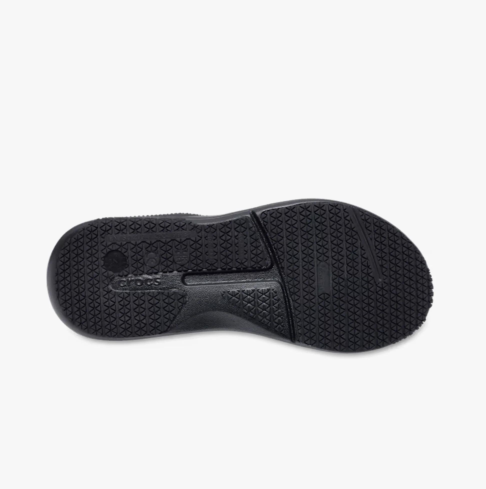 Crocs At Work ON THE CLOCK Womens Work Trainers Triple Black - Image 3