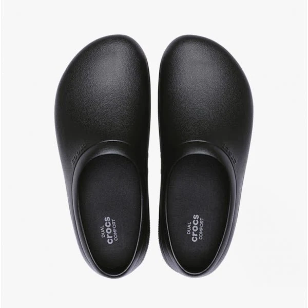 Crocs At Work ON THE CLOCK WORK Unisex Slip On Clogs Black - Image 10