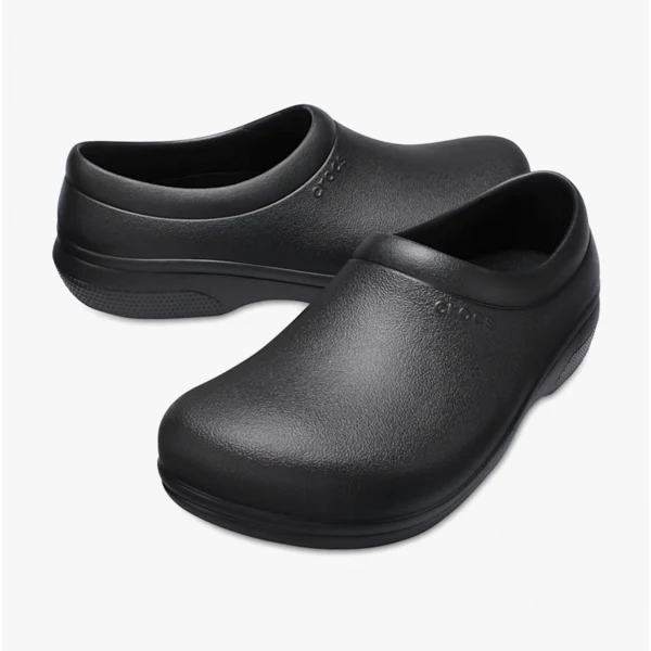 Crocs At Work ON THE CLOCK WORK Unisex Slip On Clogs Black - Image 3
