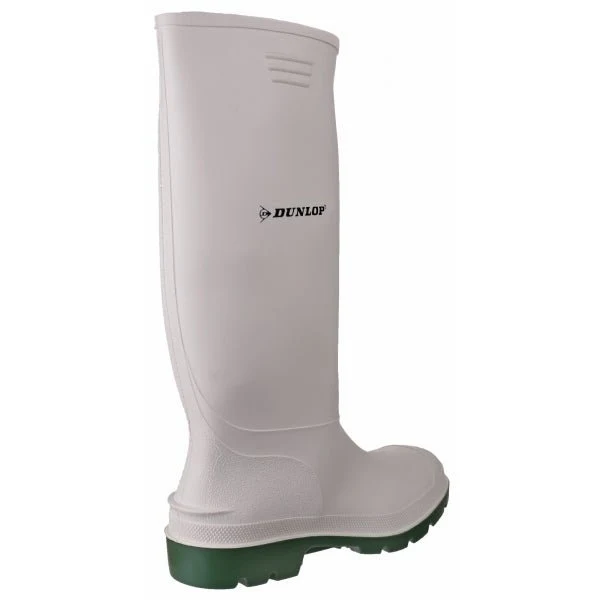 PRICEMASTOR Mens Wellington Boots White/Green - Image 2