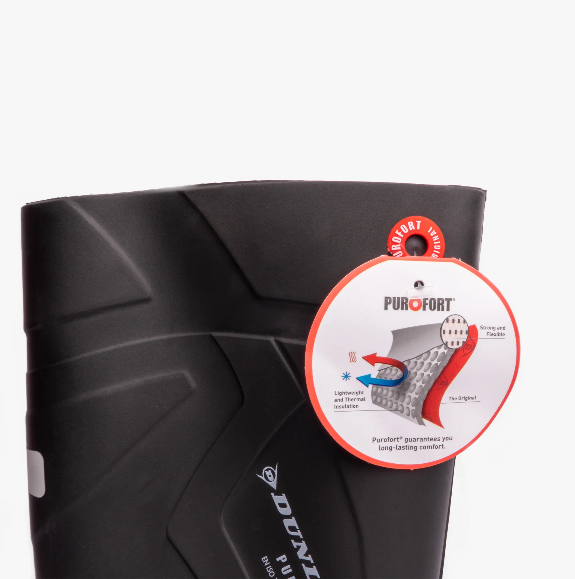 Dunlop PUROFORT+ Mens Safety Wellington Boots Black - Image 5
