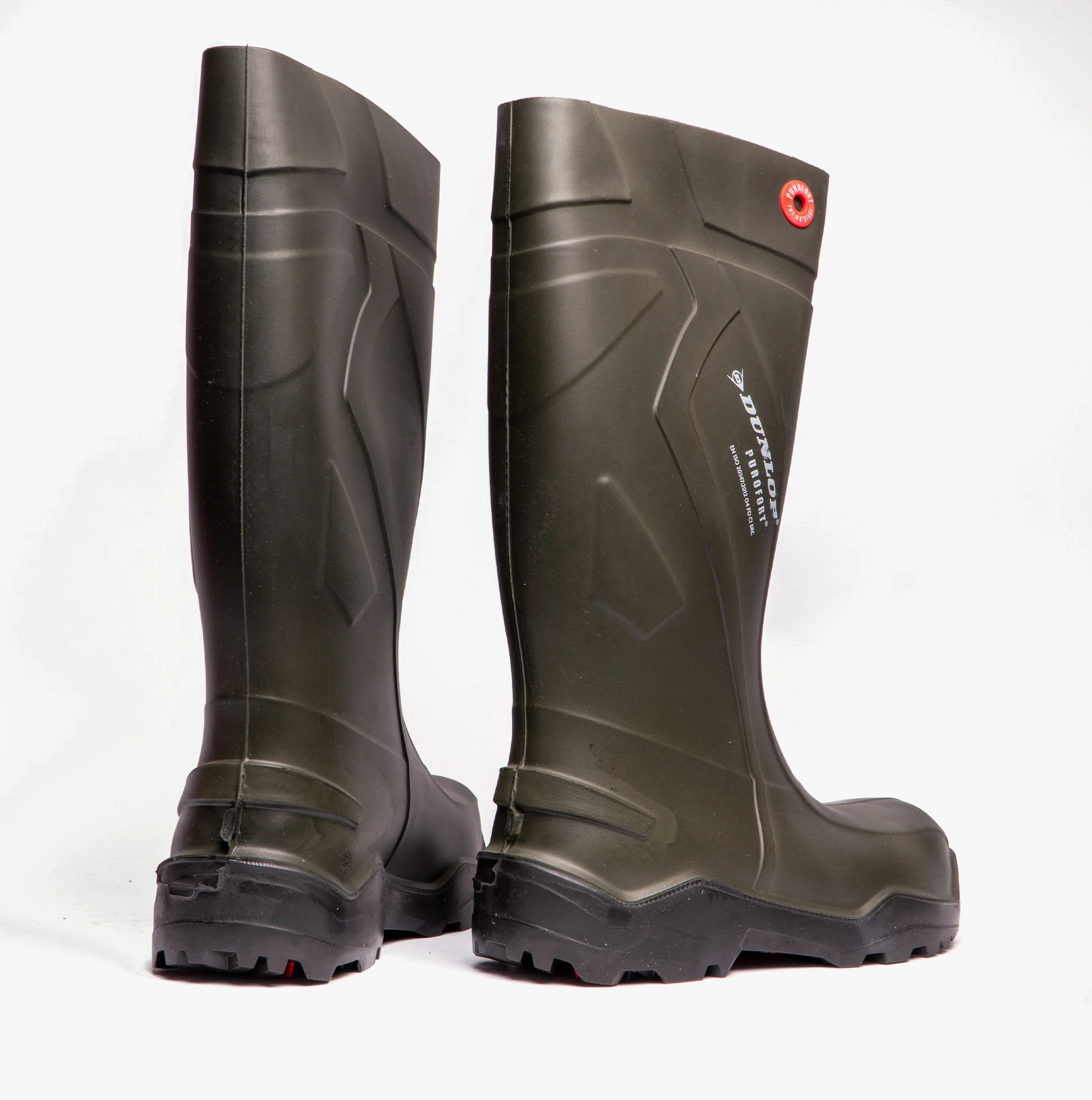 Dunlop PUROFORT+ Unisex Non-Safety Wellington Boots Green - Image 3