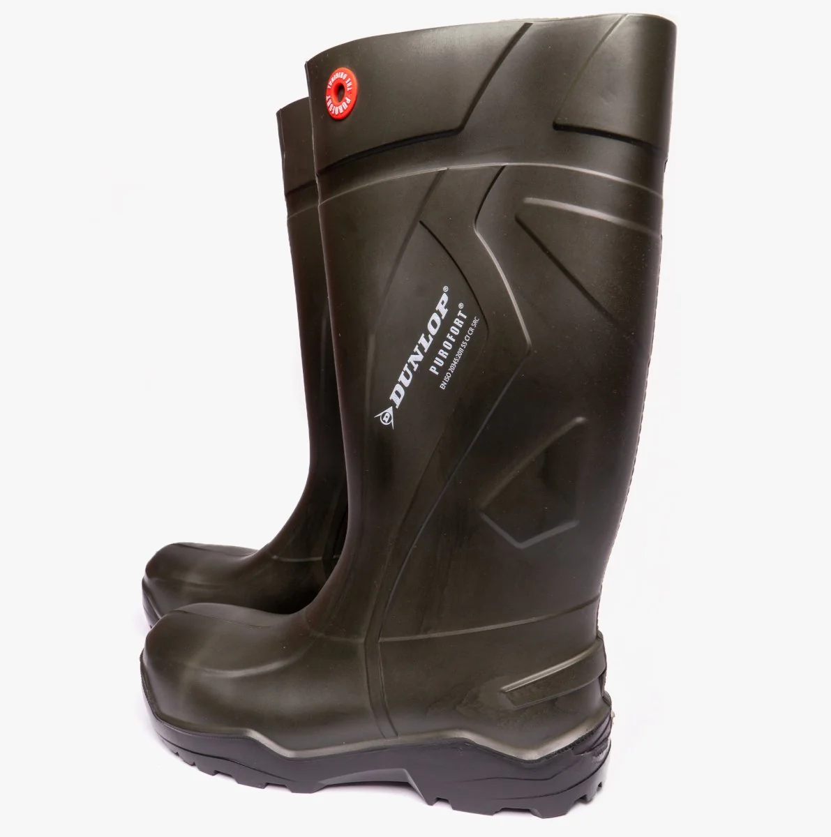Dunlop PUROFORT+ Unisex S5 Full Safety Wellington Boots Green - Image 13