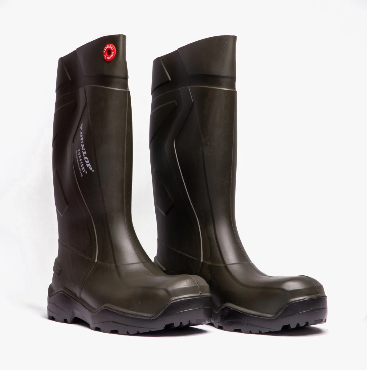 Dunlop PUROFORT+ Unisex S5 Full Safety Wellington Boots Green - Image 9