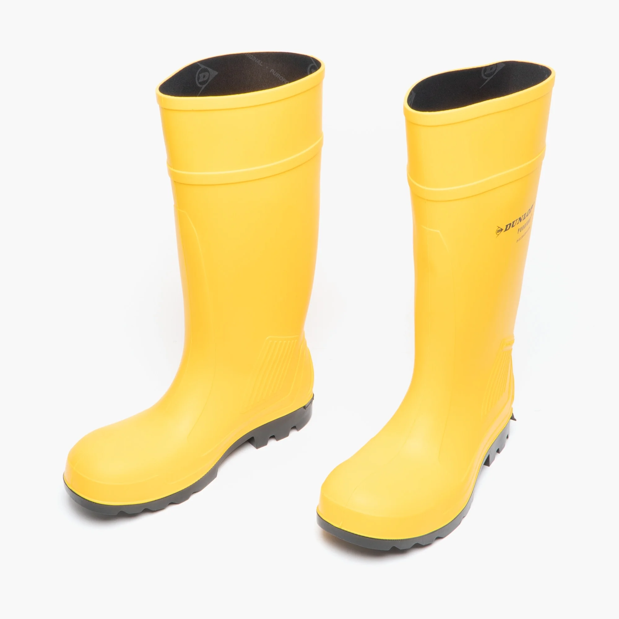 Dunlop PUROFORT Unisex Safety Wellington Boots Yellow - Image 3