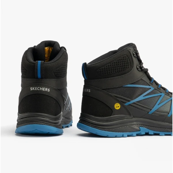 Skechers Work 200047EC PUXAL - FIRMLE Mens Safety Boots Black Blue - Image 3
