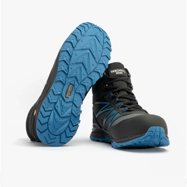 Skechers Work 200047EC PUXAL - FIRMLE Mens Safety Boots Black Blue - Image 4