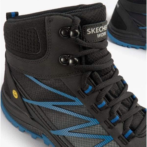 Skechers Work 200047EC PUXAL - FIRMLE Mens Safety Boots Black Blue - Image 5