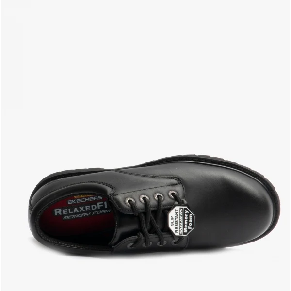 Skechers Work 77041EC COTTONWOOD ELKS SR Mens Occupational Shoes Black - Image 5