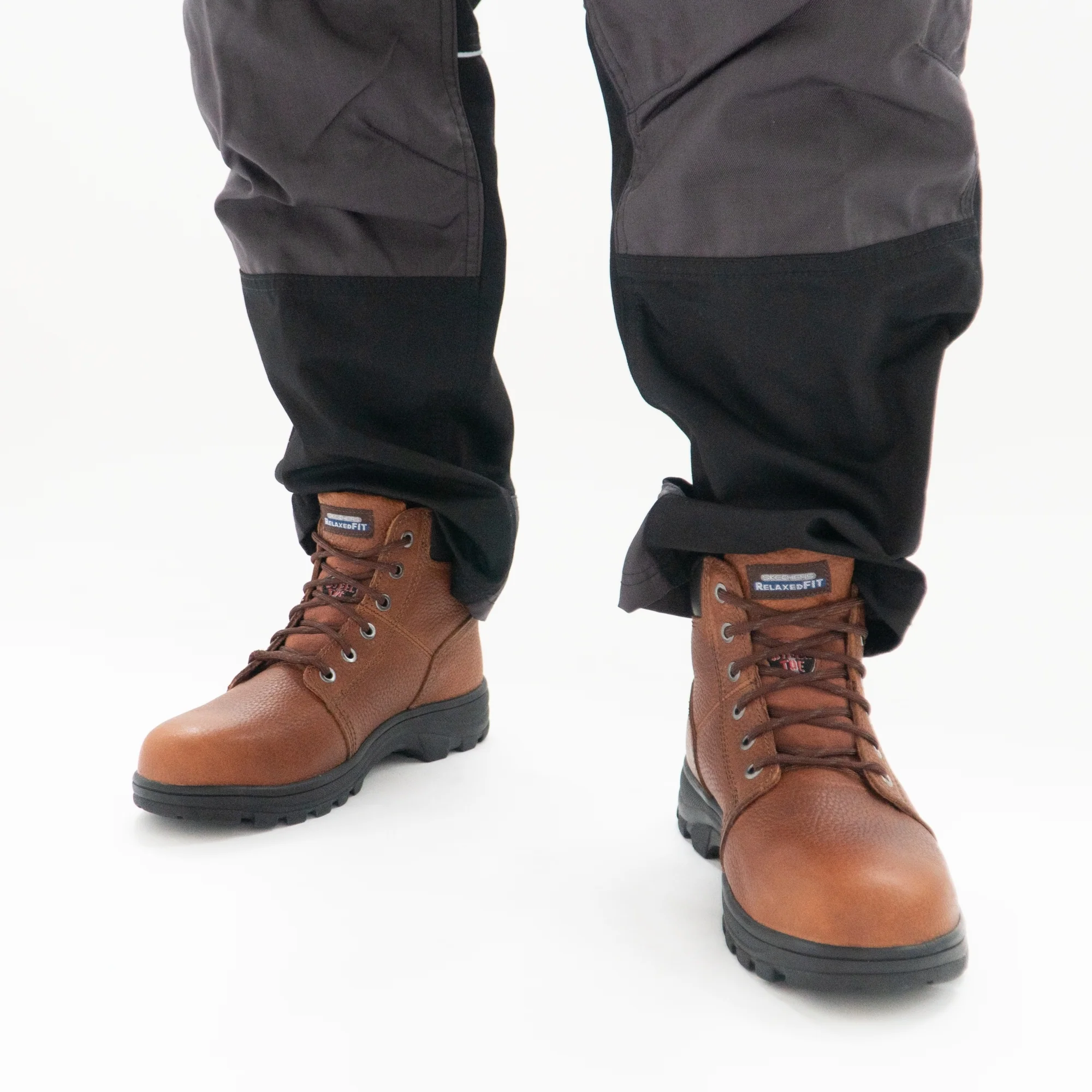 Skechers Work 77009EC WORKSHIRE Mens Safety Boots Brown - Image 3