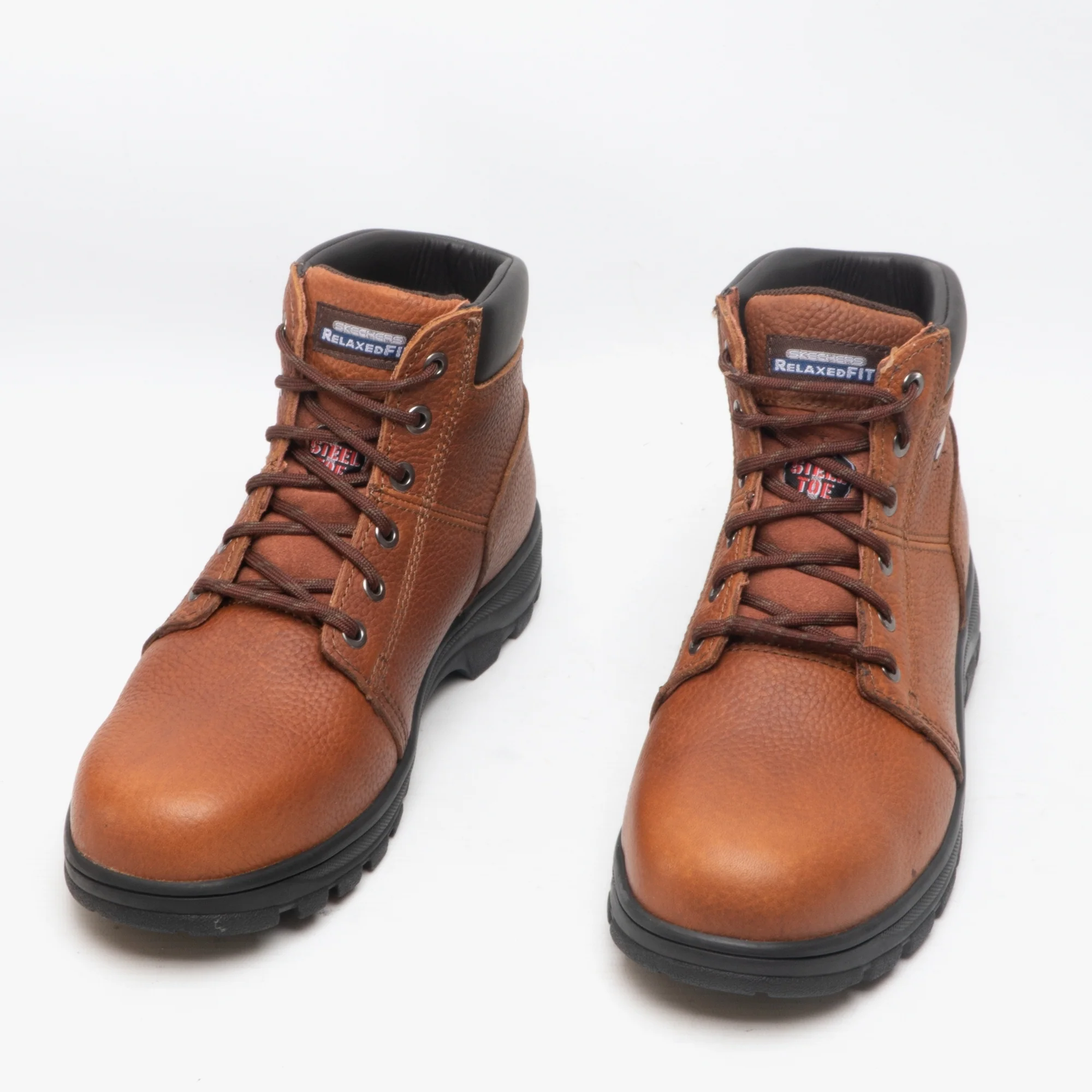 Skechers Work 77009EC WORKSHIRE Mens Safety Boots Brown - Image 4