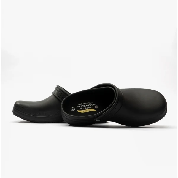 Skechers Work 108067EC RIVERBOUND PASAY SR Womens Occupational Clogs Black - Image 4