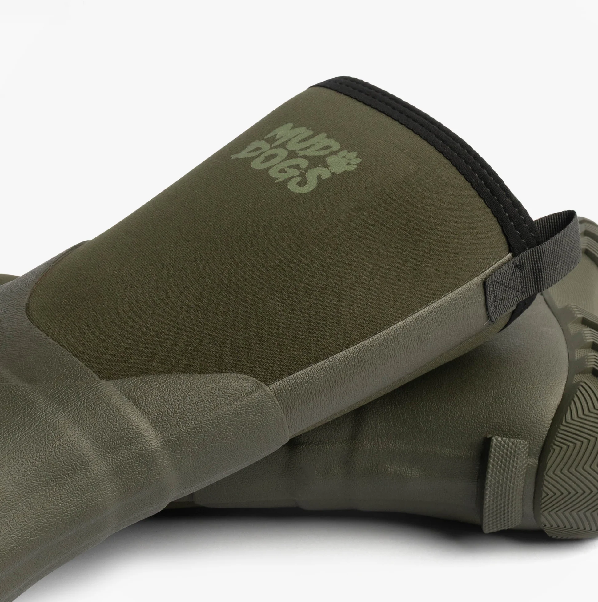 Mud Dogs RUTLAND MID Unisex Neoprene Wellies Olive - Image 8