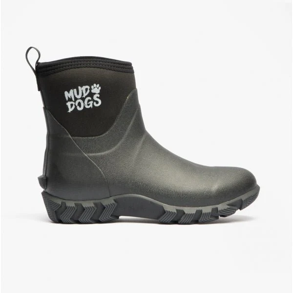 Mud Dogs RUTLAND SHORT Unisex Neoprene Wellies Black - Image 10