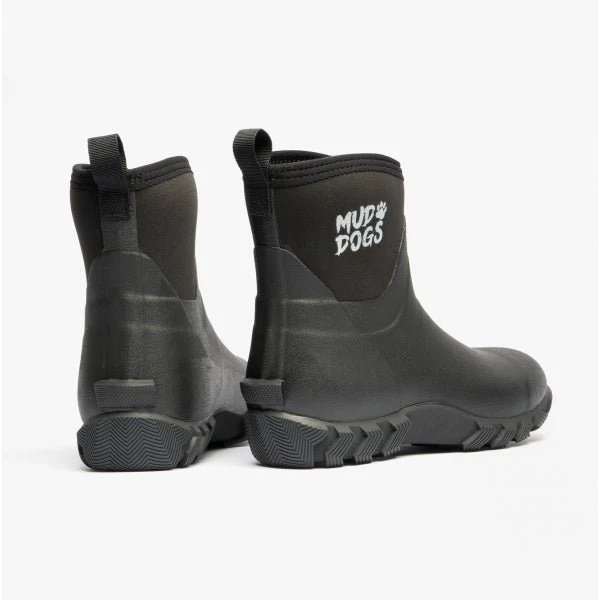 Mud Dogs RUTLAND SHORT Unisex Neoprene Wellies Black - Image 12