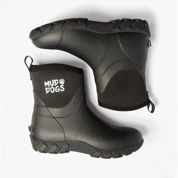 Mud Dogs RUTLAND SHORT Unisex Neoprene Wellies Black - Image 13