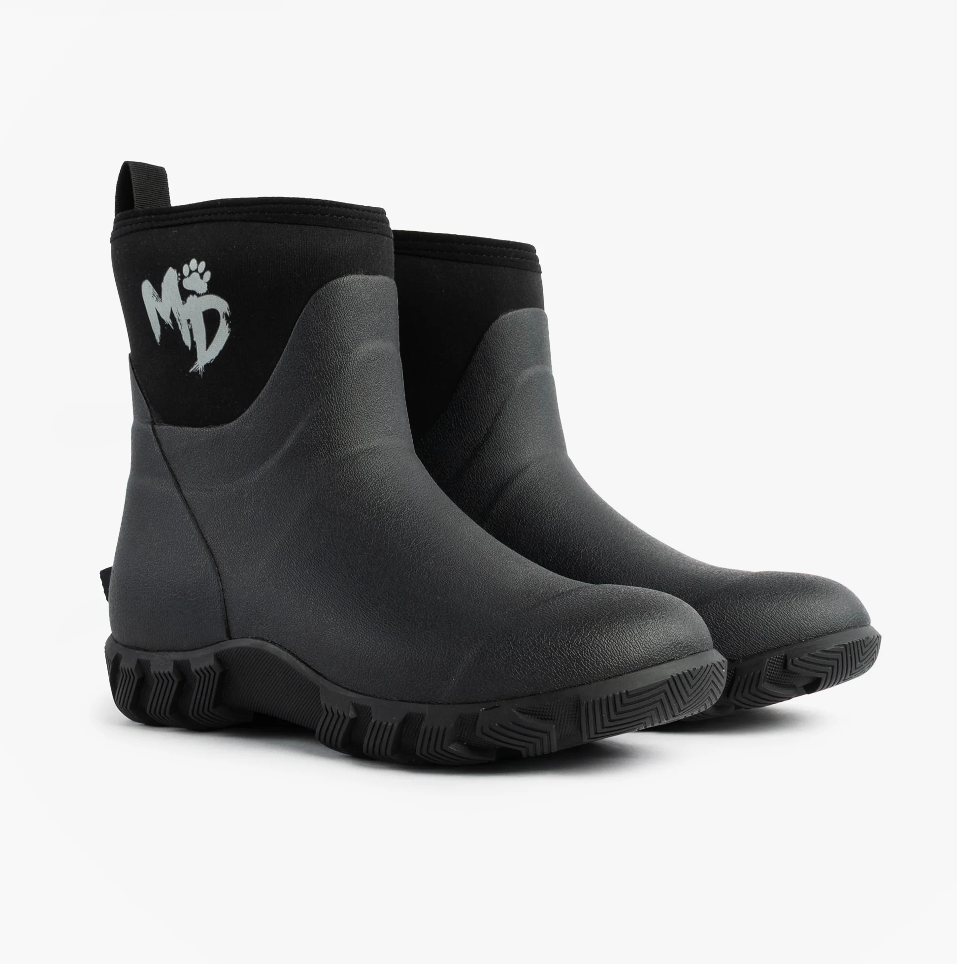 Mud Dogs RUTLAND SHORT Unisex Neoprene Wellies Black - Image 4
