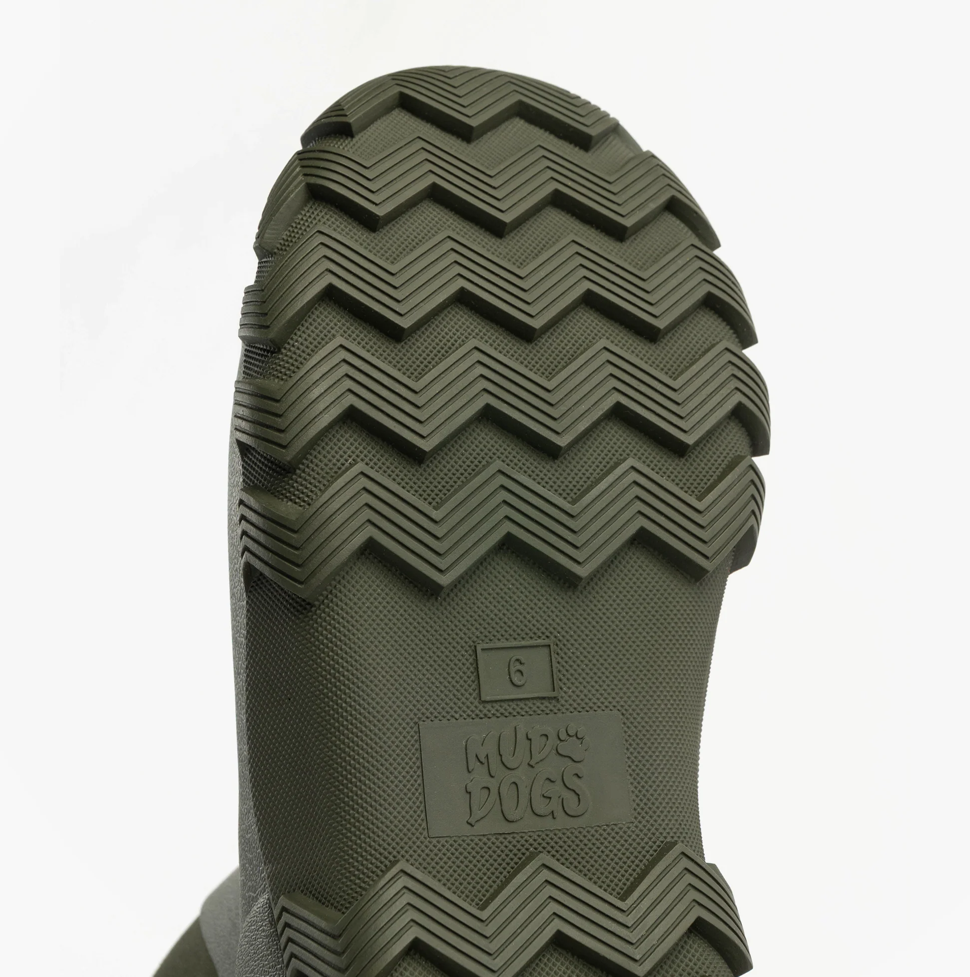 Mud Dogs RUTLAND SHORT Unisex Neoprene Wellies Olive - Image 4