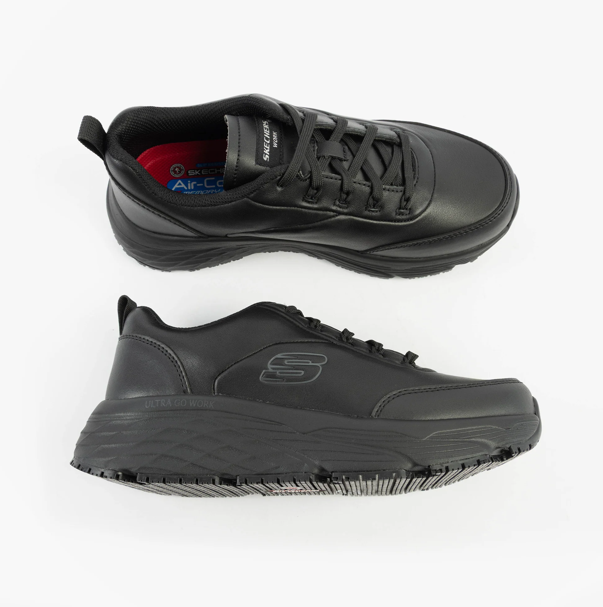 Skechers Work MAX CUSHIONING ELITE SR - KAJUS Womens Safety Trainers Black - Image 2