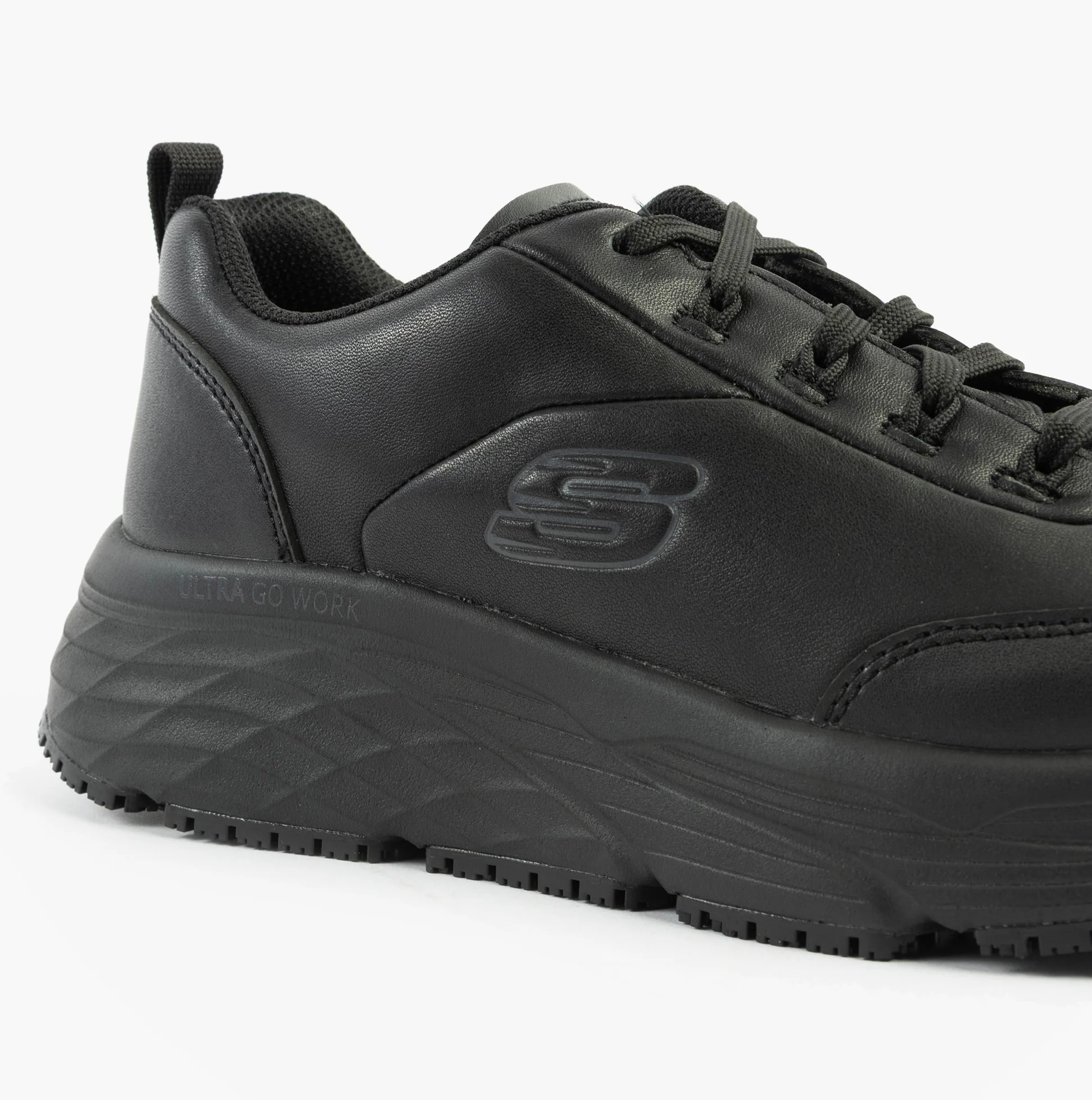 Skechers Work MAX CUSHIONING ELITE SR - KAJUS Womens Safety Trainers Black - Image 6