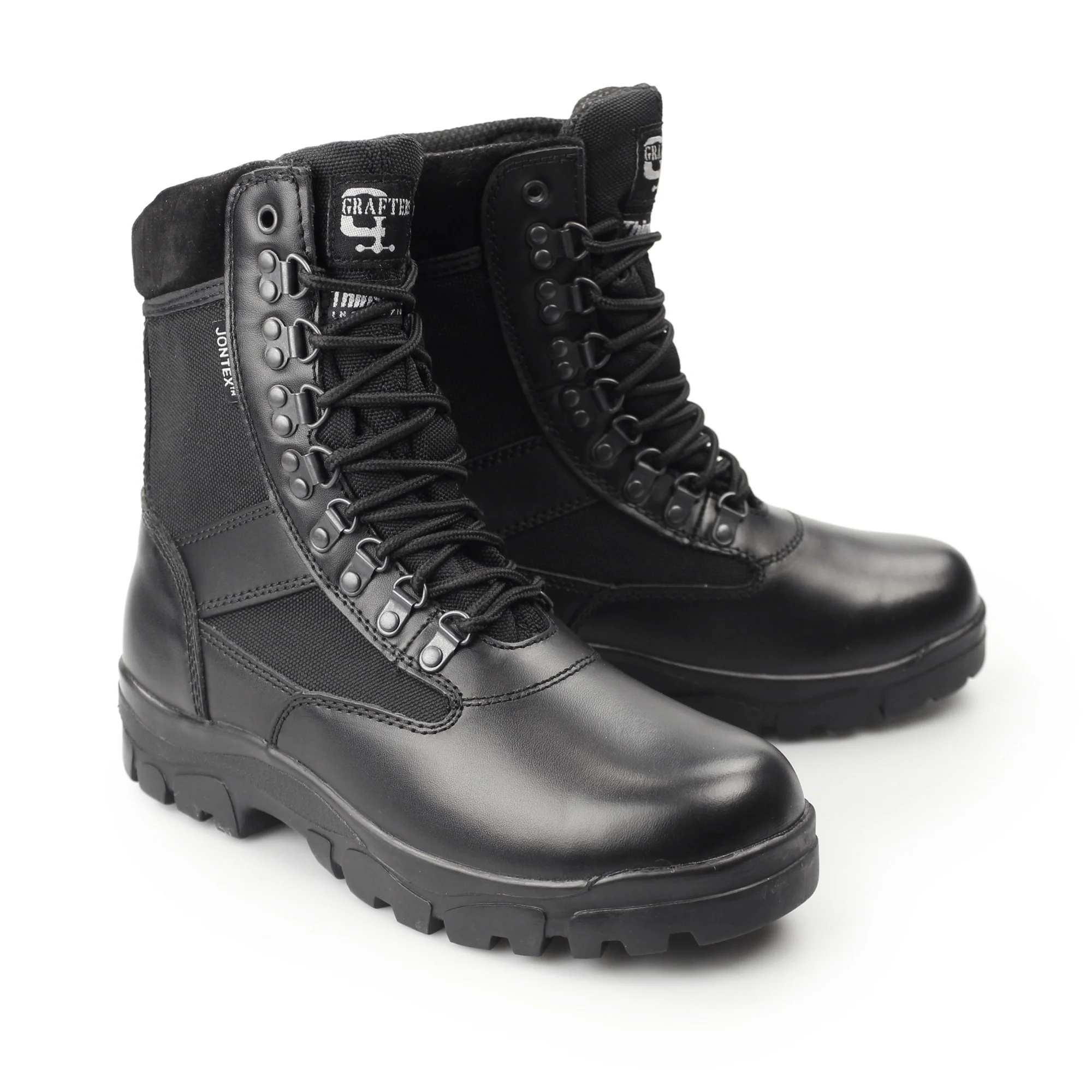 Grafters SNIPER Unisex Waterproof Leather Work Boots Black - Image 3