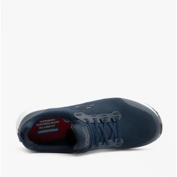 Skechers Work 77222EC SQUAD SR Womens Occupational Trainers Navy - Image 4