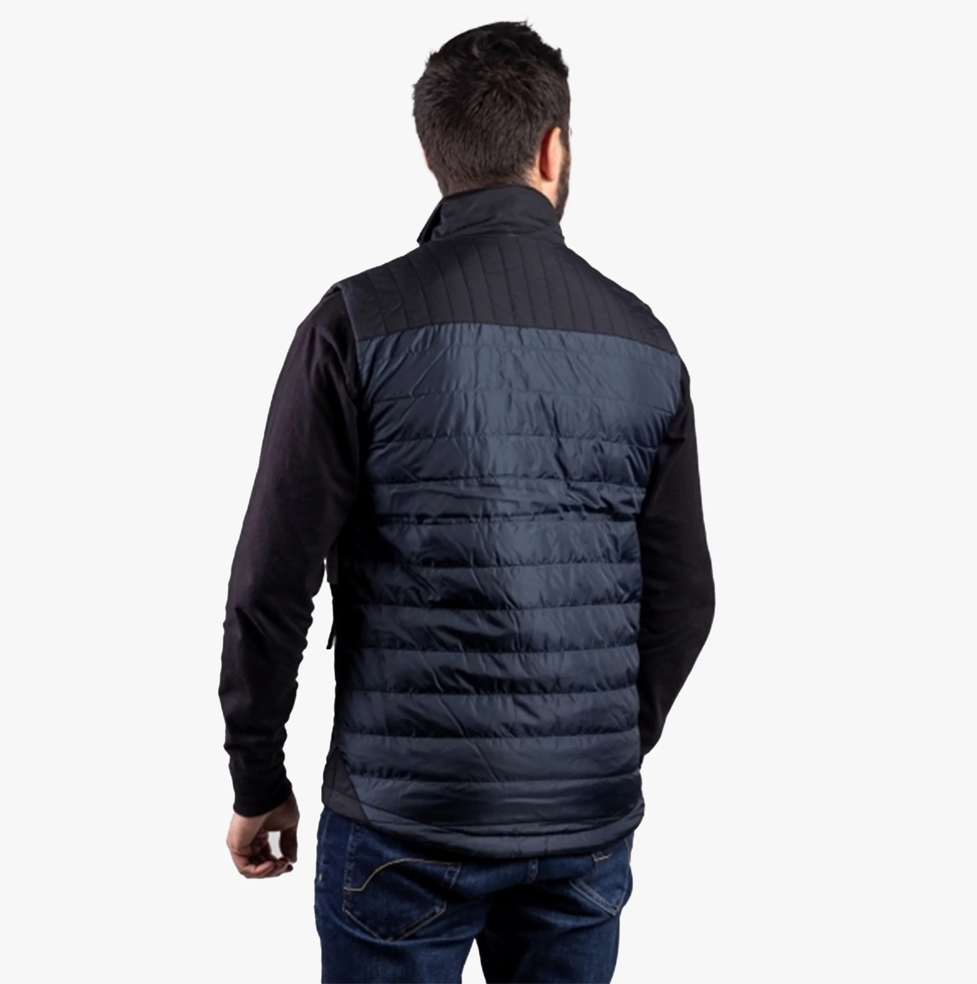 CAT SQUALL Mens Polyester Vest Body Warmer Dark Blue - Image 4
