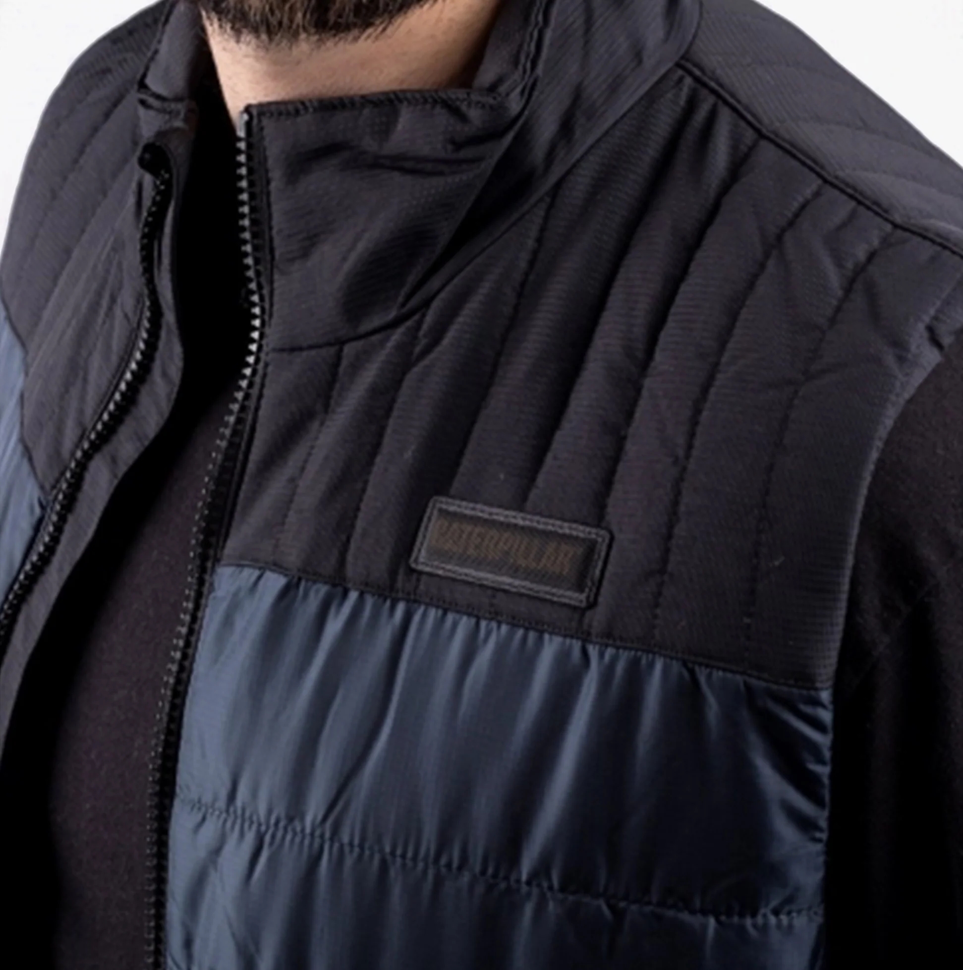 CAT SQUALL Mens Polyester Vest Body Warmer Dark Blue - Image 5