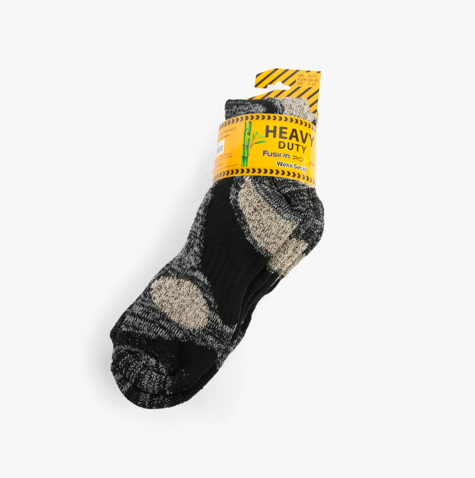 STB FUSION POWER HEAVY DUTY Mens 3 Pack Socks Multi UK 6-11 - Image 5