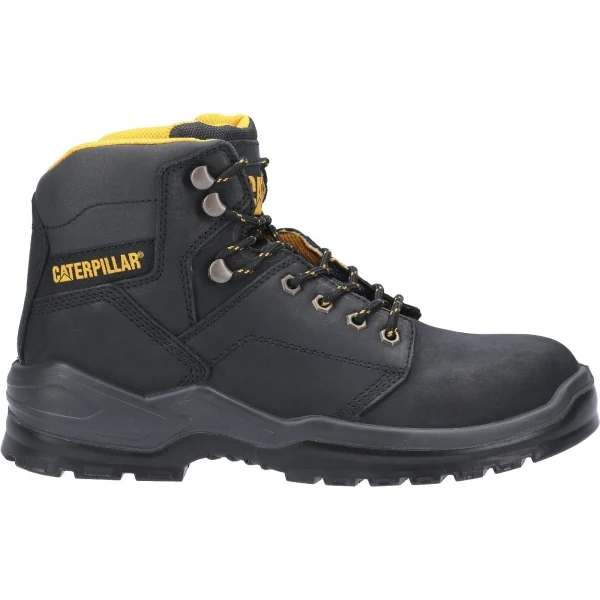CAT STRIVER Mens Leather Safety Boots Black