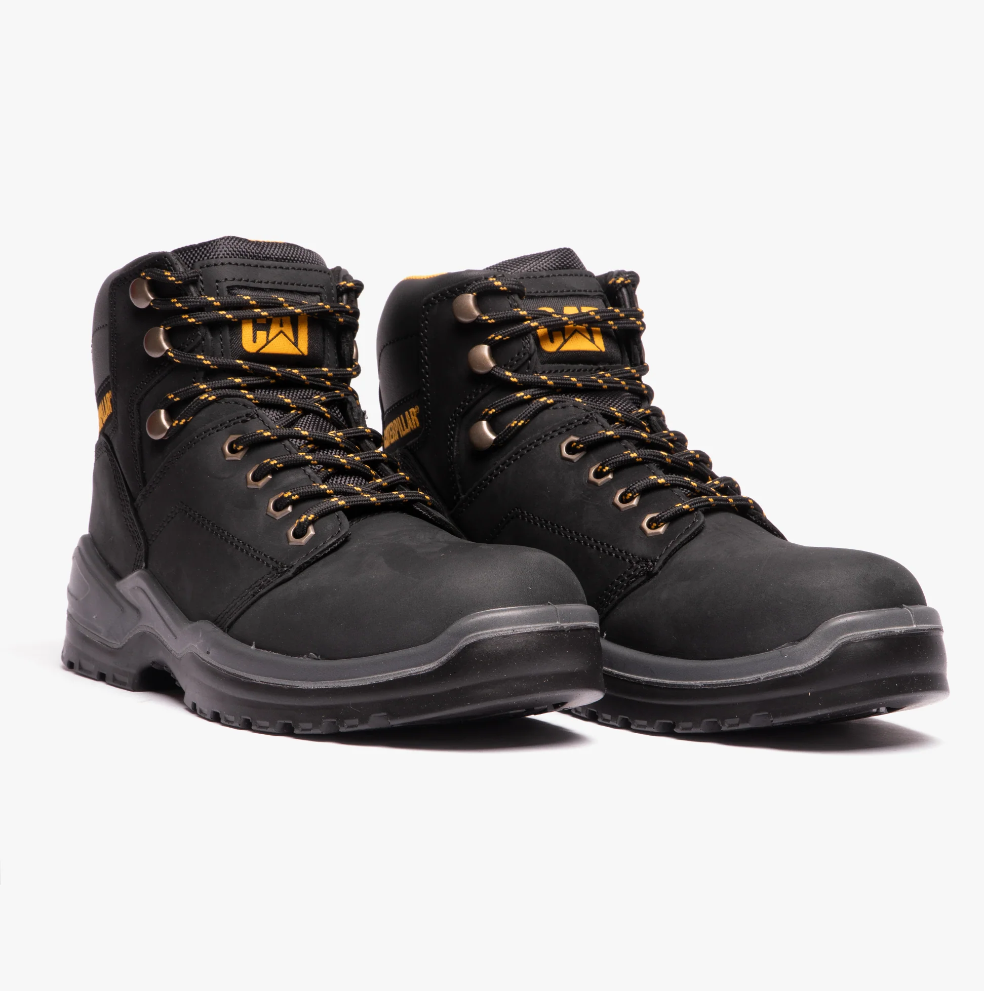 CAT STRIVER Mens Leather Safety Boots Black - Image 3