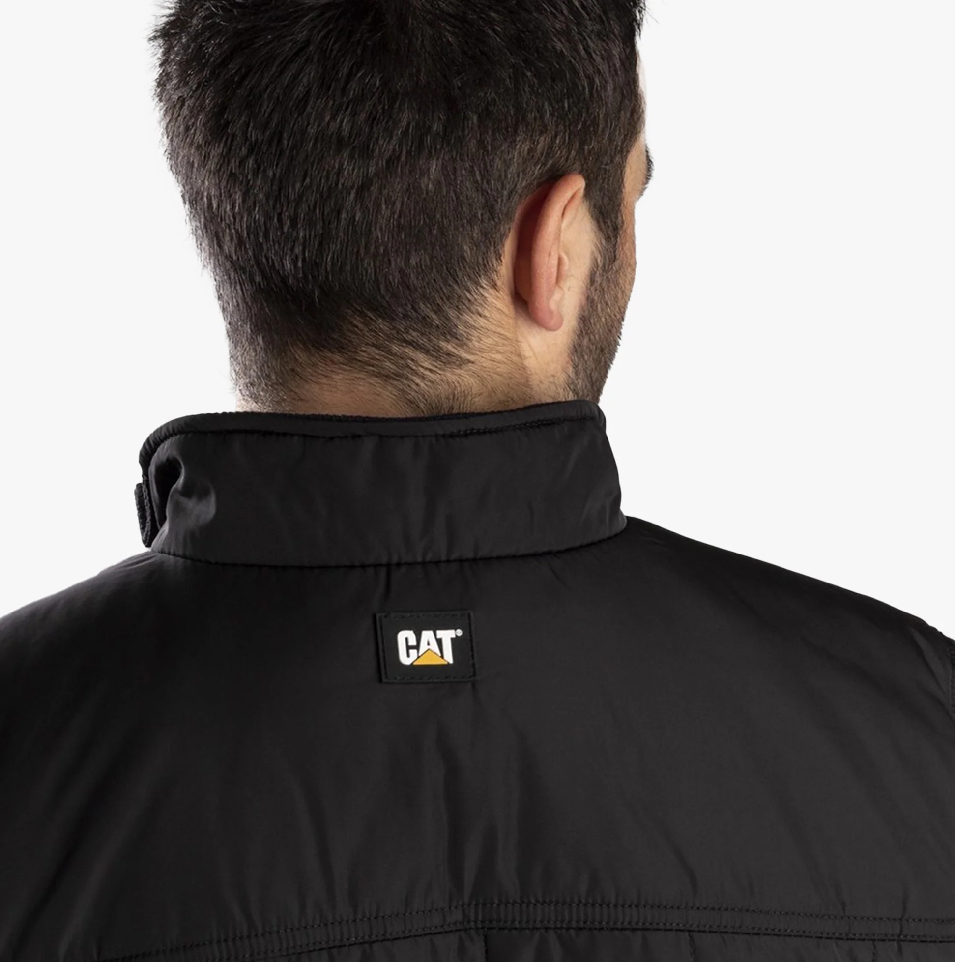 CAT TERRAIN Mens Polyester Full Zip Jacket Black - Image 3