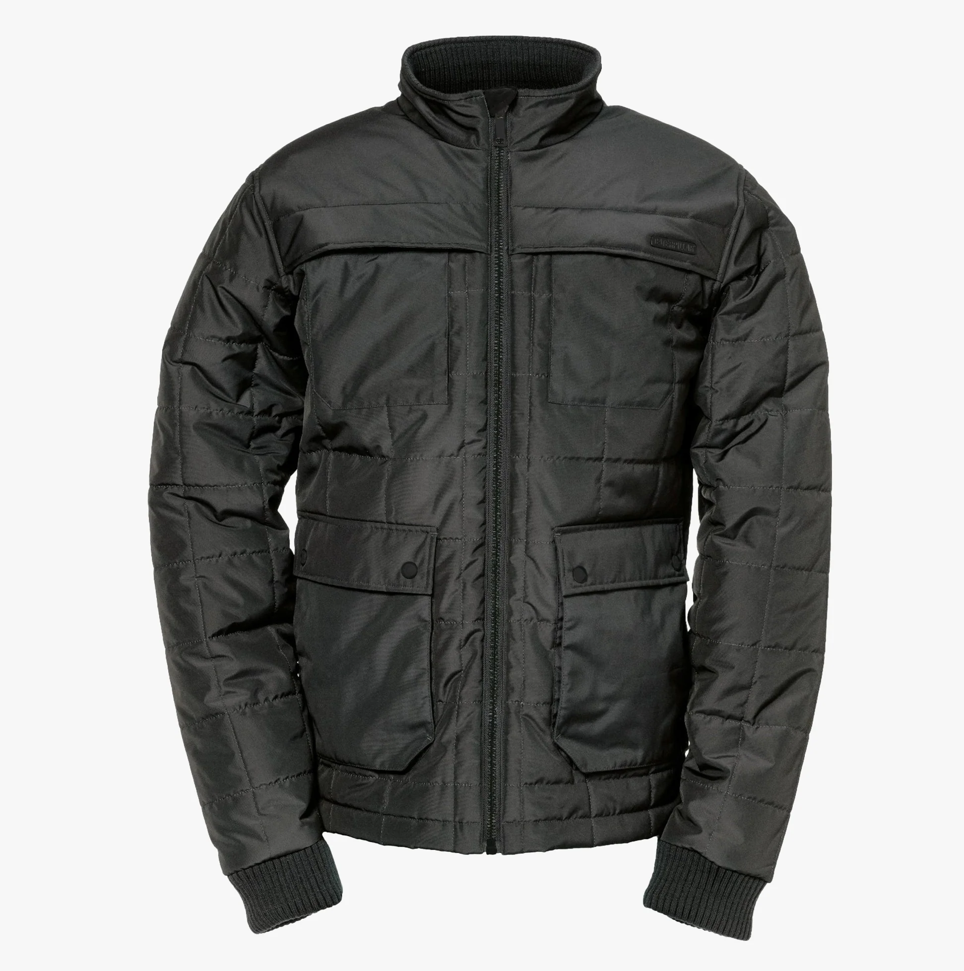 CAT TERRAIN Mens Polyester Full Zip Jacket Black - Image 5