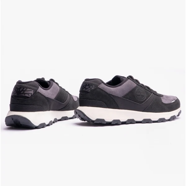 Timberland Winsor Park Ox Mens Nubuck Trainers Grey/Black - Image 3
