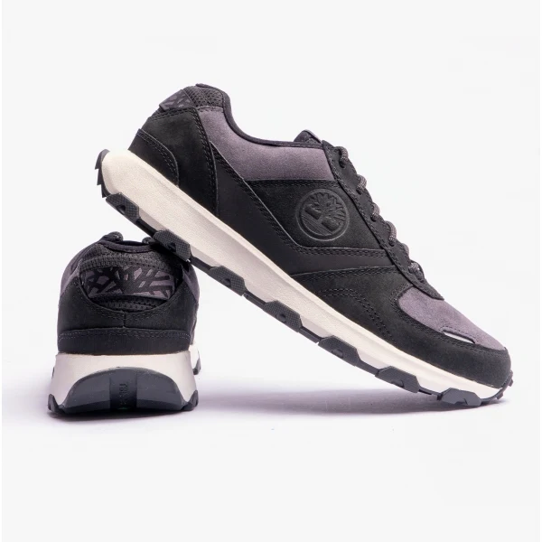 Timberland Winsor Park Ox Mens Nubuck Trainers Grey/Black - Image 6